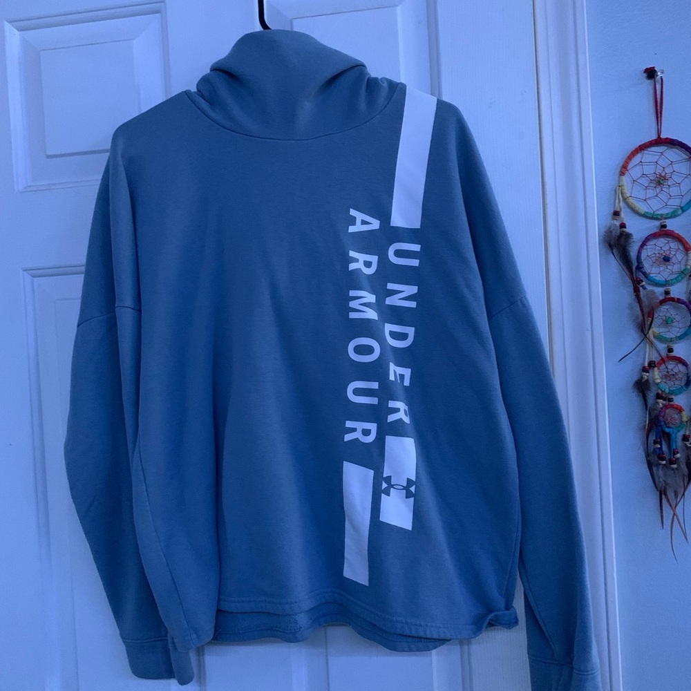 Light Blue Turtle Neck Hoodie